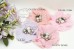 Leila Chiffon flower, 8cm, Pack of 2